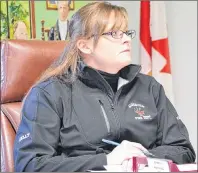  ?? ERIC MCCARTHY/JOURNAL PIONEER ?? Alberton Coun. Kelly Williams says residents are fed up with odours coming from a farm that is partially situated within town limits.