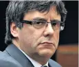  ??  ?? Carles Puigdemont was detained after crossing the border into Germany by car
