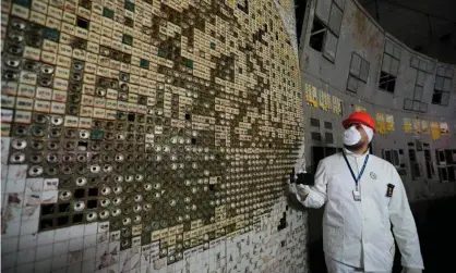  ?? Photograph: SergeyDolz­henko/EPA ?? The control room of the fourth reactor at the Chernobyl nuclear power plant.