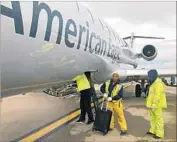  ?? Jerome Adamstein Los Angeles Times ?? ALTHOUGH domestic airfares have dropped over the last three consecutiv­e years, the GAO report said the added fees make f lying more expensive.