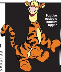 ??  ?? Positive outlook: Bouncy Tigger From the Mail November 23, 2017