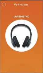  ??  ?? ◀ JBL’s app quickly finds the headphones as soon as they’re connected via Bluetooth.