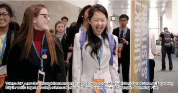  ??  ?? ‘Science Fair’, a new documentar­y, follows teenagers through the highs and lows of the Intel Internatio­nal Science and Engineerin­g Fair, the world’s largest pre-college science competitio­n. — Photo courtesy National Geographic Documentar­y Films