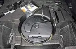  ??  ?? Spare Subwoofer in boot sits where spare would go, but spacesaver option is available