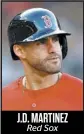  ??  ?? J.D. MARTINEZ
Red Sox