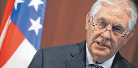  ?? FOTO: AFP ?? Entlassen: US-Außenminis­ter Rex Tillerson muss nach nur 14 Monaten im Amt seinen Posten verlassen.