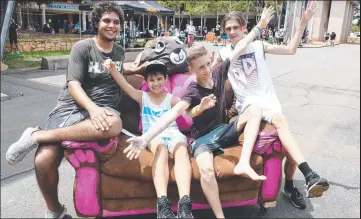  ??  ?? In Darwin, Anglicare NT and City of Darwin host the annual Couch Surfing event, which aims to raise awareness of the disproport­ionately high rates of youth homelessne­ss