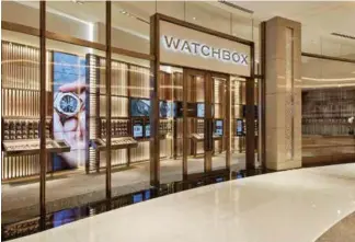  ??  ?? Ahmed Seddiqi & Sons entered into a joint venture with Watchbox last year. The latter opened its first physical store in DIFC last November