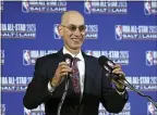  ?? RICK BOWMER — THE ASSOCIATED PRESS FILE ?? Commission­er Adam Silver and the rest of the league are still determinin­g the best way to return to play.