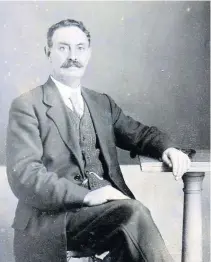  ?? JONATHAN ROWE ?? Charles Dike who was also a coachman and later chauffeur, c. 1920