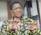  ??  ?? WAIT A MINUTE: Bathabile Dlamini says she should have been tougher on Sassa officials