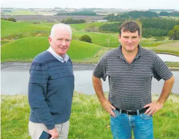  ?? Photo / Supplied ?? Manawatu¯ pig farmer Neil Managh (left) and his son, Andrew.