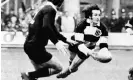  ?? Photograph: Trinity Mirror/Mirrorpix/Alamy ?? Gareth Edwards with the ball during the Barbarians v the All Blacks game at Cardiff Arms Park, 1973.