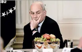  ?? YURI GRIPAS/BLOOMBERG ?? A source says chief of staff John Kelly doubts he will see his one-year job anniversar­y.