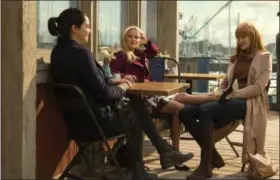  ?? PHOTO BY HILARY BRONWYN GAYLE — COURTESY OF HBO ?? Shailene Woodley, Reese Witherspoo­n, Nicole Kidman in “Big Little Lies” on HBO.