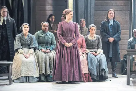  ?? CYLLA VON TIEDEMANN ?? Abigail Williams (Katelyn McCulloch) is the ringleader of the young women in “The Crucible;” her sexuality poses the biggest threat to the moral code in Arhtur Miller’s Salem.