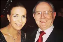  ??  ?? Former Wexford camogie All Star Ursula Jacob with the late, lamented broadcaste­r Jimmy Magee.