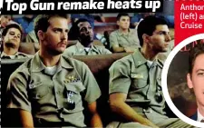  ??  ?? Anthony Edwards (left) and Tom Cruise in Top Gun.