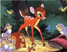  ?? Walt Disney Production­s via The New York Times ?? A scene from the 1942 Disney classic “Bambi.”