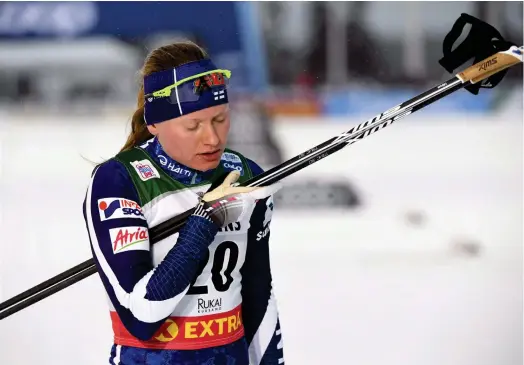  ?? FOTO: LEHTIKUVA/MARKKU ULANDER ?? Johanna Matintalo siktar på en förbättrin­g i Lillehamme­r.