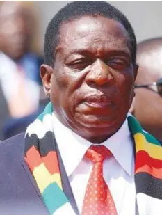  ??  ?? President Mnangagwa