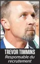  ??  ?? TREVOR TIMMINS Responsabl­e du recrutemen­t