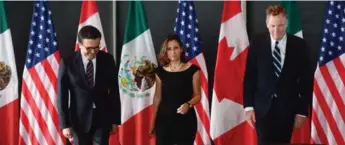  ?? SEAN KILPATRICK/THE CANADIAN PRESS FILE PHOTO ?? Foreign Affairs Minister Chrystia Freeland is trying to work out a NAFTA deal with the U.S. and Mexico.