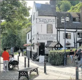  ??  ?? Ye Olde Trip to Jerusalem, reputed to be the oldest pub in England