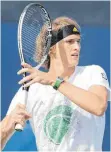  ?? FOTO: DPA ?? Kann erst im Finale auf Raphael Nadal oder Roger Federer treffen: Alexander Zverev.