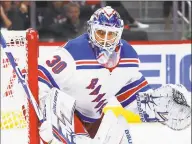  ?? Paul Sancya / Associated Press ?? Goaltender Henrik Lundqvist and the Rangers will be watched very closely when NHL training camps begin this week by some of the traditiona­l Eastern Conference powers.