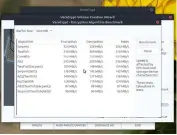  ??  ?? You can use VeraCrypt’s benchmarki­ng dialog to test the performanc­e of the various supported ciphers on your computer.