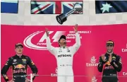  ??  ?? Lewis Hamilton extends his 2017 championsh­ip lead after winning the Japanese Grand Prix.