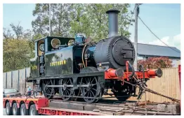  ??  ?? Right: LBSCR ‘Terrier' 0-6-0T Knowle back on the Isle of Wight after 85 years. JOHN FAULKNER/IOWSR