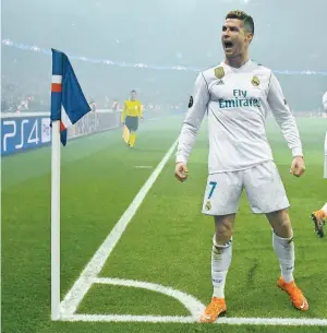  ??  ?? Con 12 goles, Cristiano es el máximo anotador de la actual edición de la Champions.