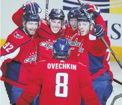  ?? AP PHOTO ?? DO OR DIE: Alex Ovechkin (8) and the Washington Capitals will try to close out the Eastern Conference finals when they face the Lightning in Game 7 tonight in Tampa.