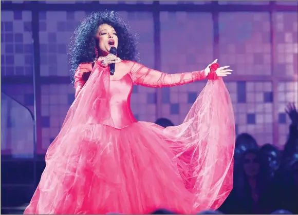  ??  ?? Diana Ross performs a medley at the 61st annual Grammy Awards on Feb 10 in Los Angeles. (AP)