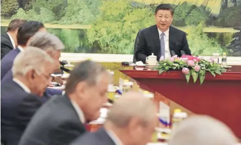  ?? FOTO: REUTERS ?? El presidente, Xi Jinping. lideró la reunión del lunes del Politburo.