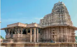  ??  ?? Ramappa Temple where an inscriptio­n dates back to the year 1213 AD and says it was built during the reign of the Kakatiya ruler Ganapati Deva.