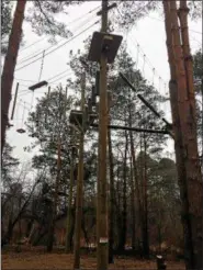  ?? CHAD FELTON — THE NEWS-HERALD ?? Claridon Woodlands, a 130-acre park just east of Chardon and accessible from Chardon Windsor Road, ClaridonTr­oy Road and Route 608 in Claridon Township, is part of Geauga Park District and will open in 2018. Among the park’s many amenities is a ropes...