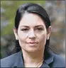  ??  ?? PRITI PATEL: She said bullying claims were false. Her allies say she is demanding but not a bully.