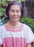  ??  ?? Former UPLB chief librarian Leonor Gregorio.