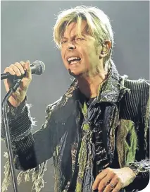  ??  ?? ■ January 10: David Bowie, 69