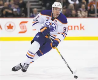  ?? Darryl Dyck / Canadian Press ?? Connor McDavid, 20-year-old captain of the Edmonton Oilers, won the Hart Trophy as the NHL’s Most Valuable Player after scoring 100 points in 82 games last season.