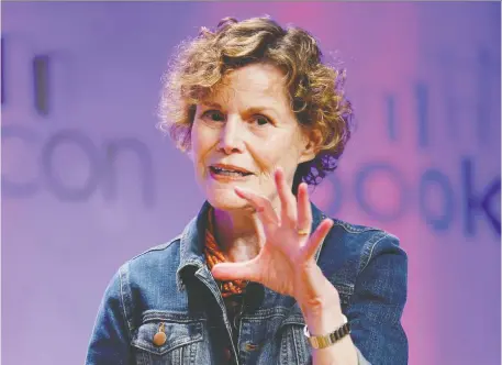  ?? KaTHY WILLENS/THE ASSOCIATED PRESS ?? After getting over the shock of a forced quarantine, author Judy Blume has been doing a lot of reading.
