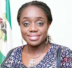  ??  ?? Minister of Finance, Kemi Adeosun ARIK AIR