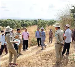  ?? KAMPOT PROVINCIAL FORESTRY ADMINISTRA­TION ?? A working group from the forest community office checked and verified the new areas.