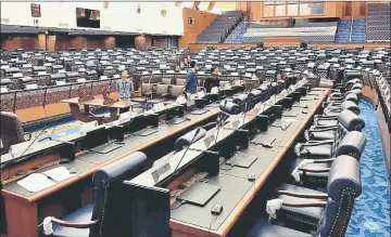  ??  ?? The sitting beginning tomorrow will be at the main Parliament building as renovation and upgrading works on the building, carried out since 2012, have been completed. — Bernama photo