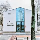  ?? ?? The Gerhard Richter Birkenau exhibition pavilion in Oświęcim.
