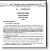  ??  ?? Expulsión. La resolución publicada ayer en el Boletín Oficial de Defensa (BOD) que expulsa a Cabezuelo.