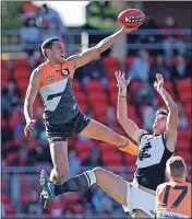  ?? ?? Hometown hero: Benalla’s Tom Downie (pictured playing for GWS in 2015) will speak at a mental health night at Benalla All Blacks this month.